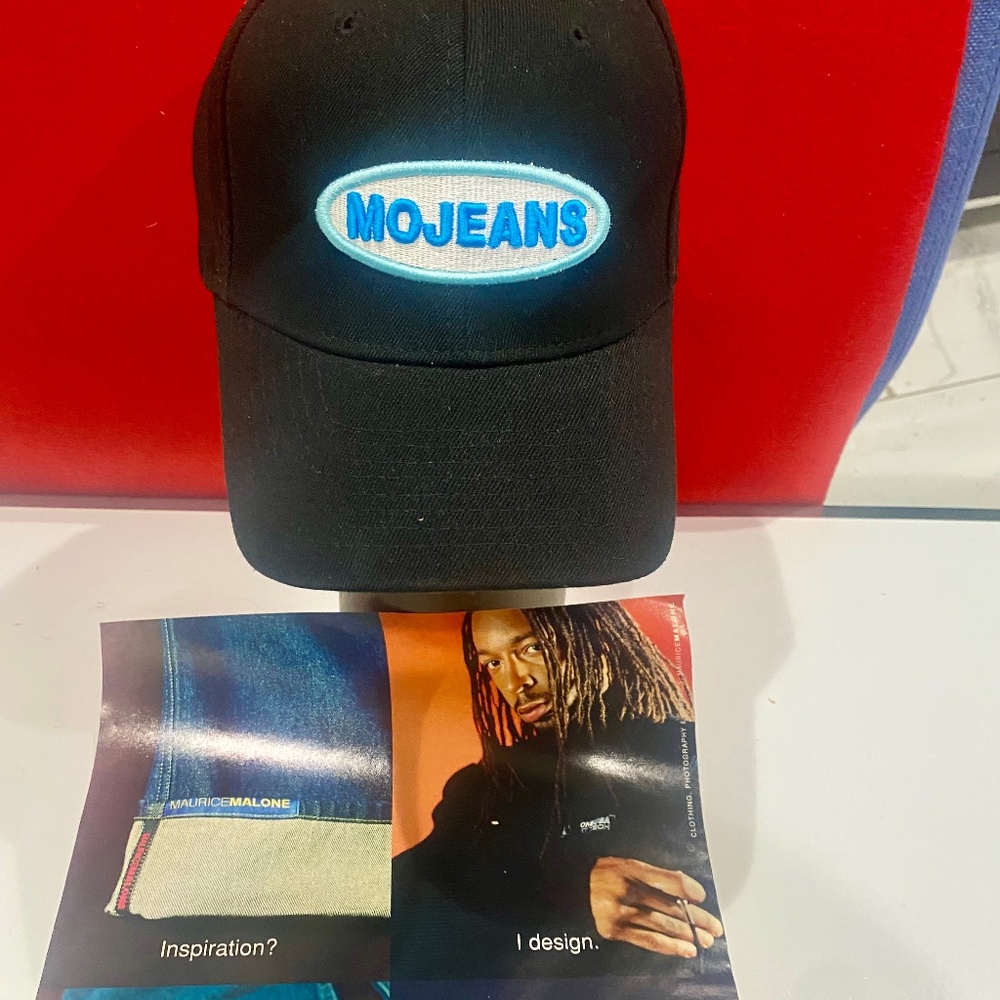 MOJEANS Signature Vintage Caps Blk/blue Sz S-M